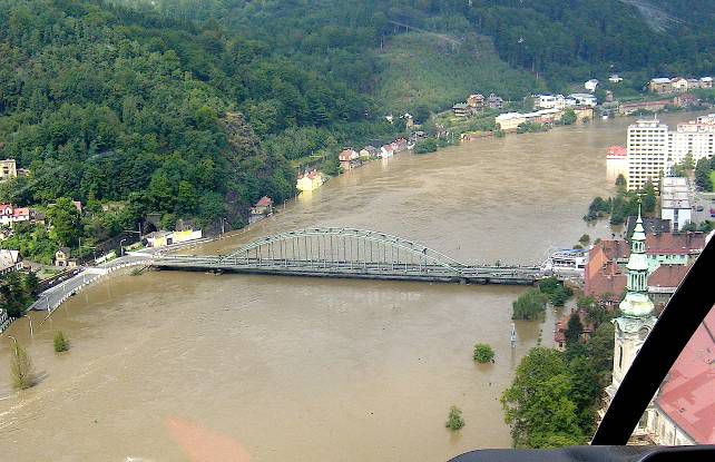 Děčín. | Foto: Vodohospodářský dispečink státního podniku Povodí Labe