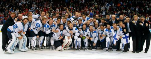 Bronzové medaile vybojovali finští hokejisté potřetí ve své historii | Foto: Reuters