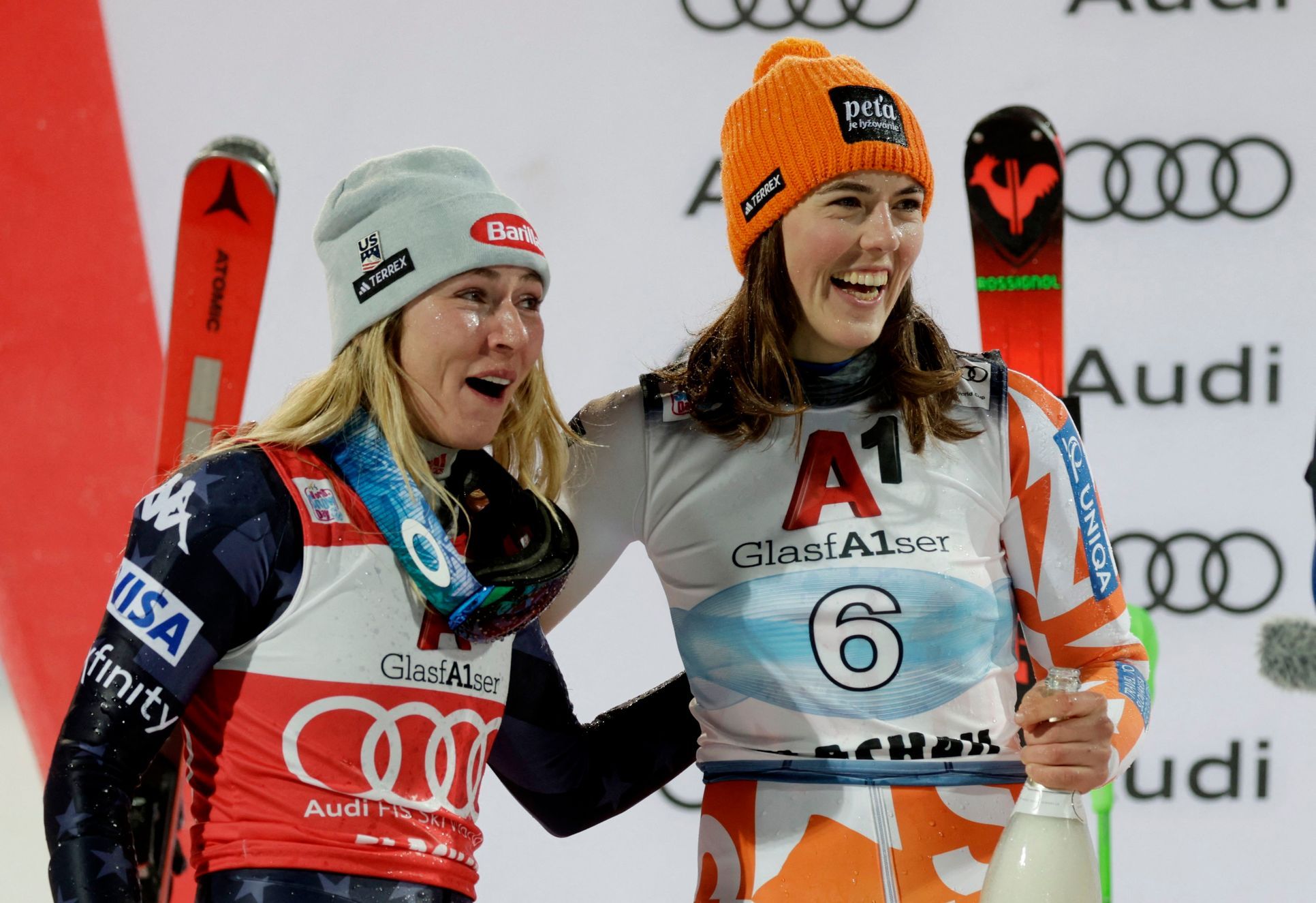 Vlhová defeated Shiffrin.  The Slovakian star has finally achieved a triumph