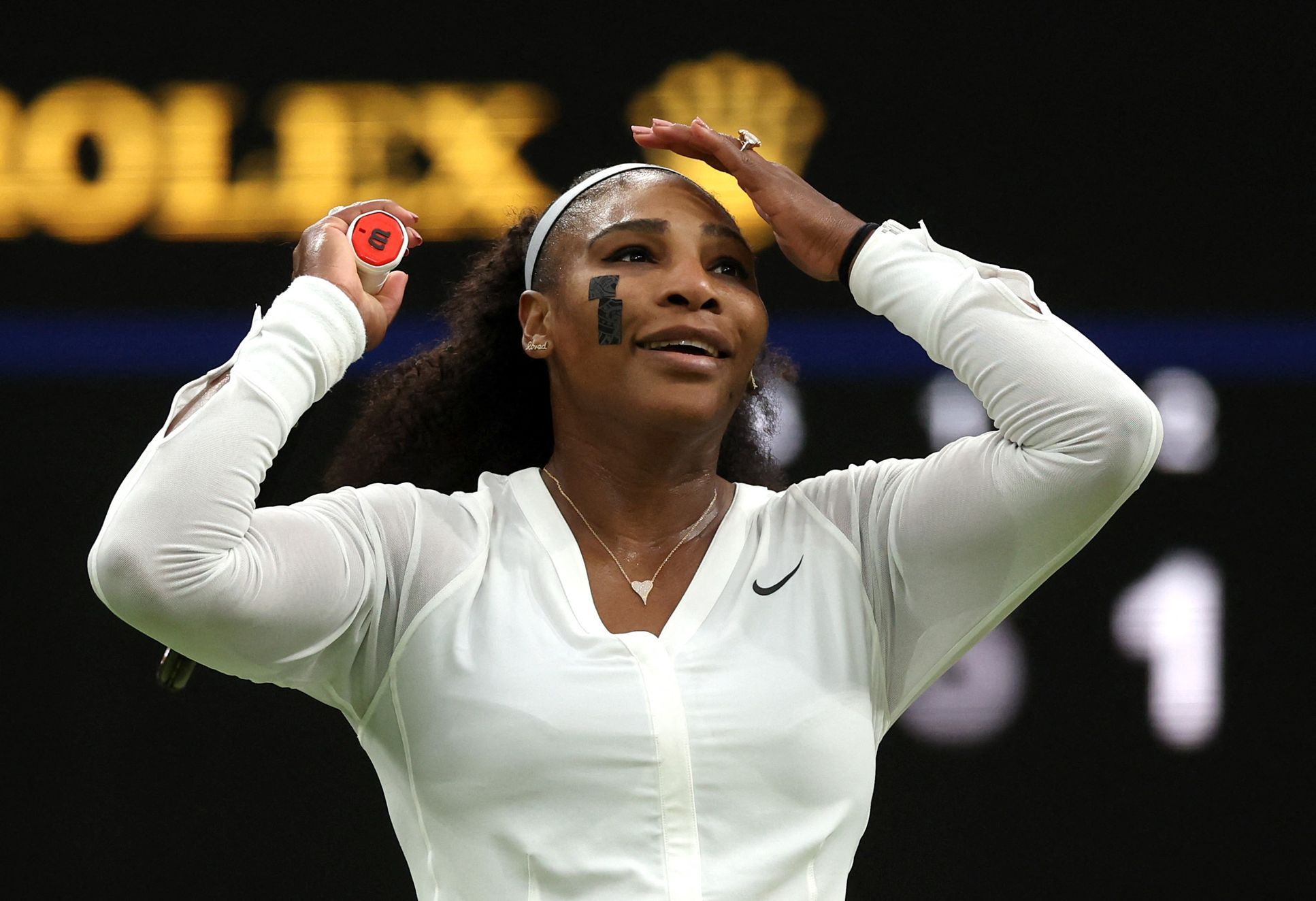 “He’s making the end of his career a war of the sexes.”  A well-known journalist drove up to say goodbye to Serena