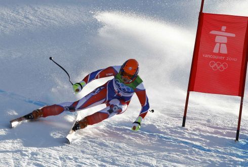 Klára Křížová na trati Whistler Creekside. S číslem jedna, ale ani ona nedokončila závod. | Foto: Sport