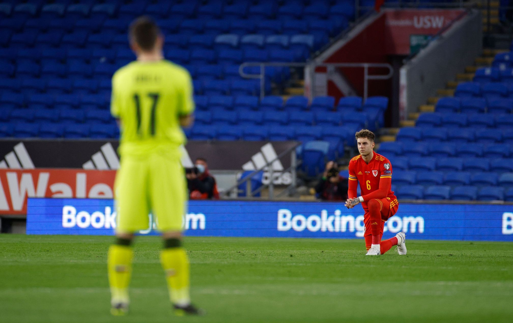 The Czechs did not kneel in Cardiff in support of the Black Lives Matter movement