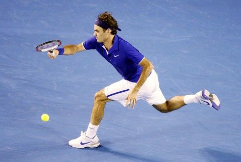 Federer odvrací | Foto: Sport