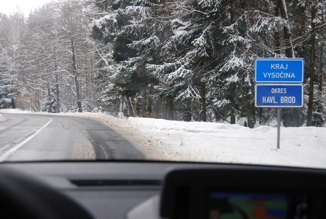 Také průjezd na Vysočinu proběhl bez problémů | Foto: Radek Pecák