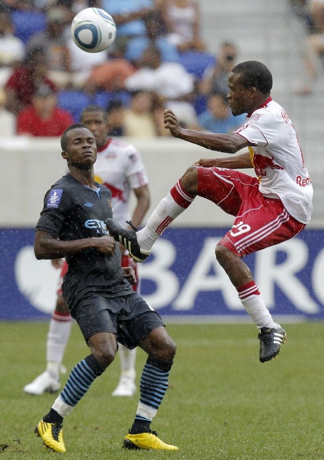 New York Red Bulls versus Manchester City. | Foto: Reuters