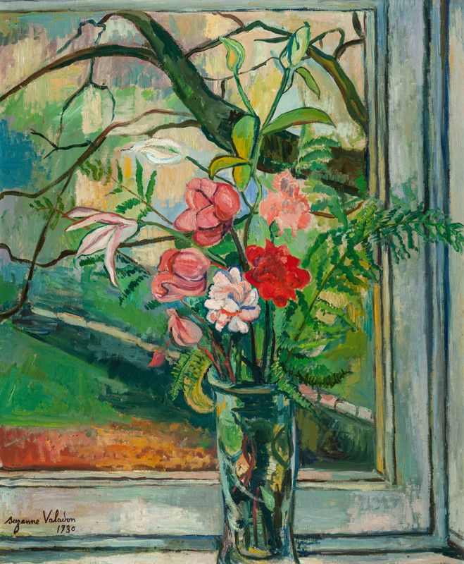 Suzanne Valadon: Květiny před oknem, 1930. | Foto: Národní galerie Praha