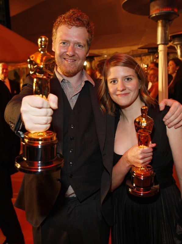 Markéta Irglová a Glen Hansard na večírku po předávání | Foto: Reuters