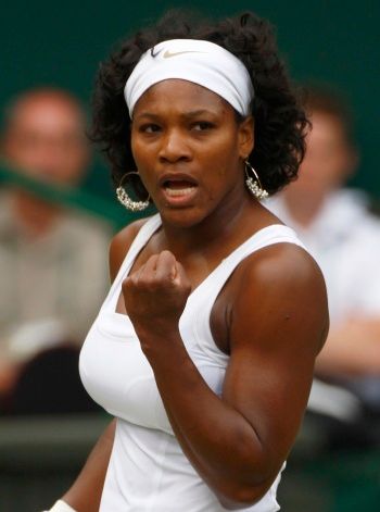 Serena Williamsová v semifinále Wimbledonu. | Foto: Reuters