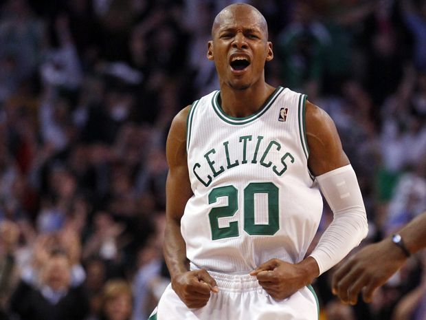 Ray Allen v dresu Bostonu | Foto: Reuters