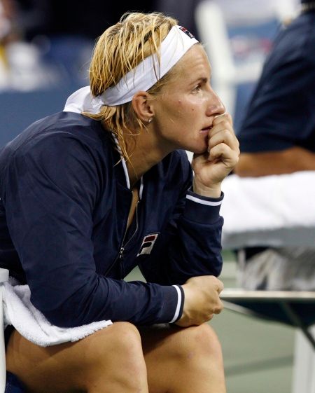 Poražená ve finále US Open Světlana Kuzněcovová z Ruska. | Foto: Reuters