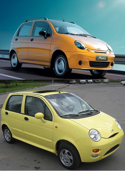 Daewoo Matiz vs Chery QQ | Foto: gemssty.com