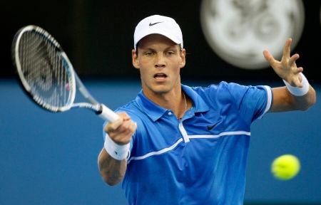 Tomáš Berdych v utkání se Stanislasem Wawrinkou. | Foto: Václav Rojík