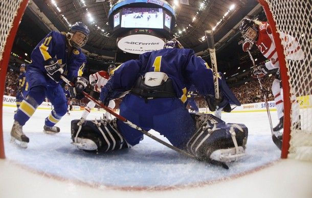 Zápas Švédska a Kanady | Foto: Reuters