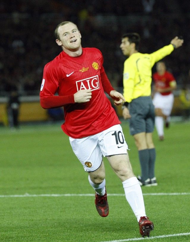 Wayne Rooney se raduje z gólu v dresu Manchesteru United. | Foto: Reuters