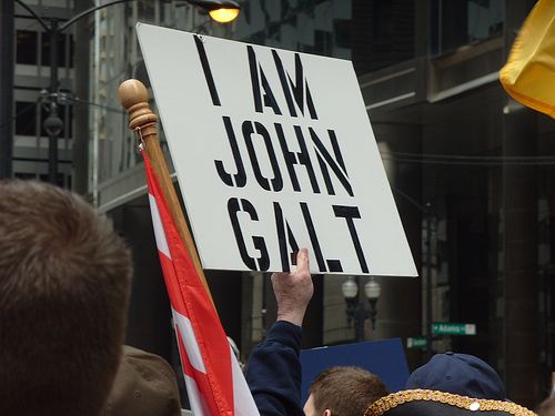 Záběr z protestní akce hnutí Tea Party na Wall Street | Foto: internet