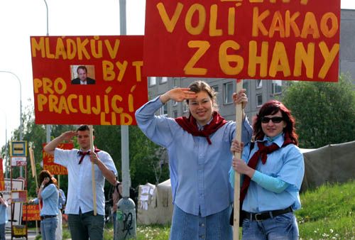 Akci měli na svědomí studenti vysokých škol a mladí konzervativci. | Foto: Ondřej Besperát