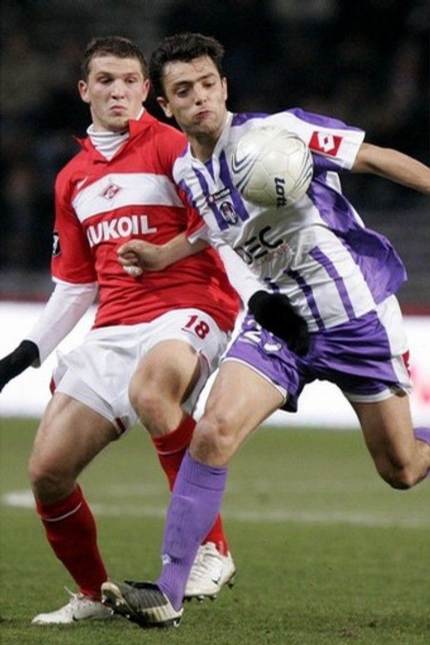 Alexander Prudnikov (vlevo) hrál v dresu Spartaku Moskva i Pohár UEFA | Foto: Reuters