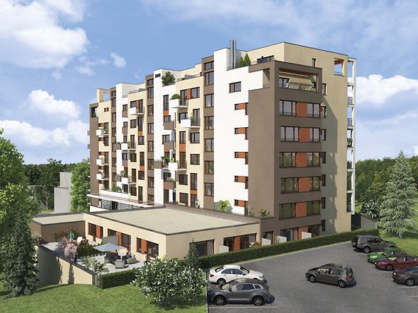 Barrandovská vyhlídka Praha 5 - Hlubočepy  Developer: Central Group  Předpokládané dokončení: prosinec 2012  K dispozici: 83 z celkem 88 bytů  Cena: 27 900 - 57 000 Kč/m2 včetně DPH | Foto: Central Group