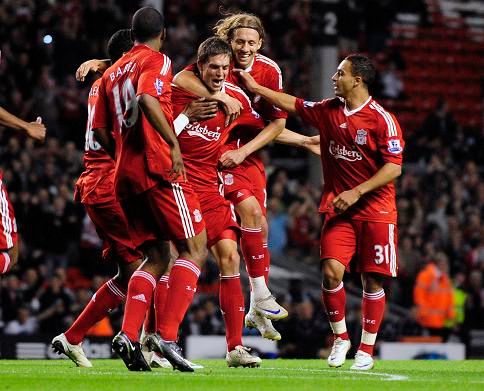 Liverpool a jeho radost z gólu do sítě Crewe | Foto: Reuters