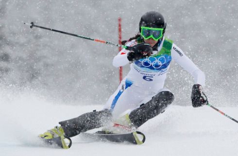 Sandrine Aubertová z Francie skončila pátá | Foto: Reuters