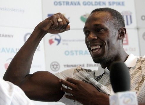 Žetrující Usain Bolt | Foto: Sport