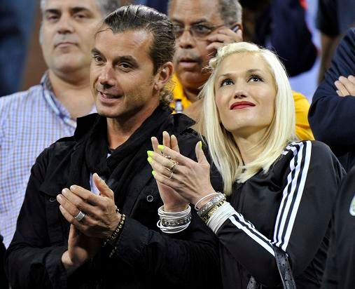 Zápas Federera s Melzerem sledovala i zpěvačka Gwen Stefani | Foto: Reuters