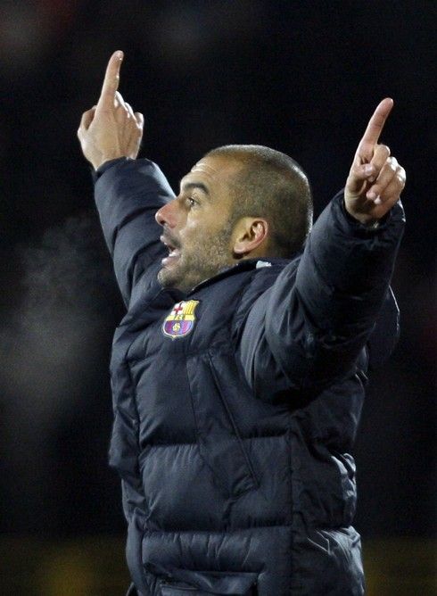 Trenér Josep Guardiola se musel smířit s remízou 0:0 | Foto: Sport