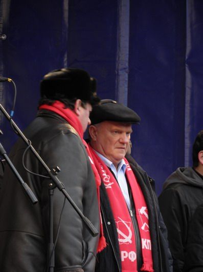 Šéf ruský komunistů Gennadij Zjuganov. | Foto: Aktuálně.cz