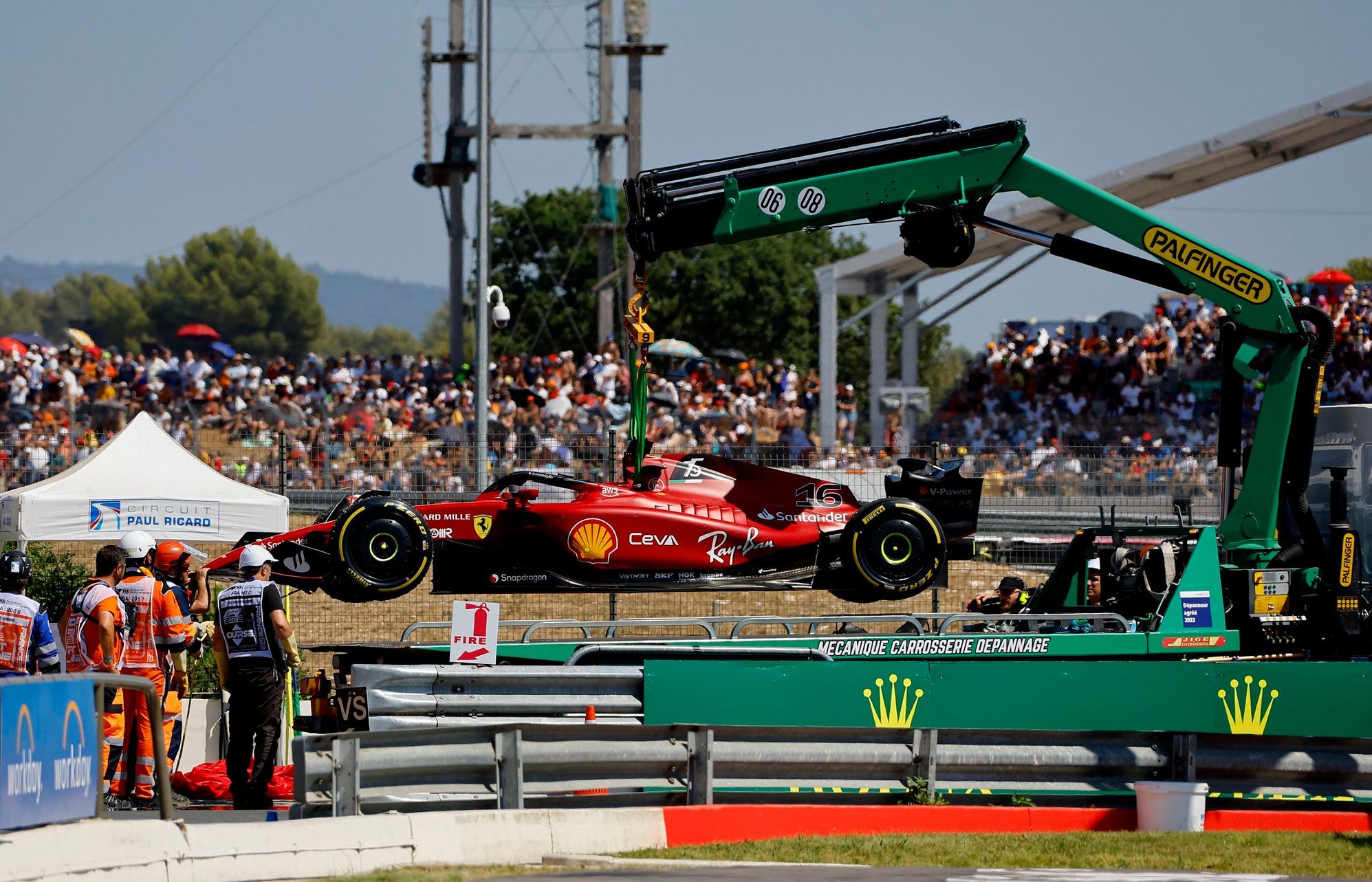 Leclerc a envoyé la formule à la barrière.  Verstappen remporte le Grand Prix de France