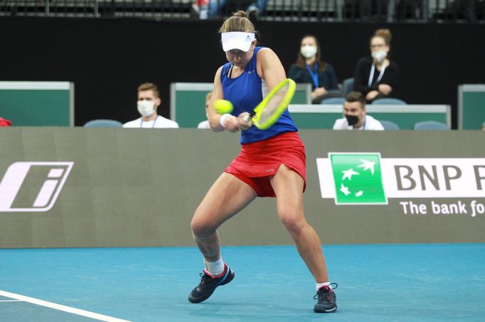 Česko - Švýcarsko, Billie Jean King Cup 2021 (Barbora Krejčíková)