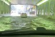 A car passes through a flooded tunnel following torrential rains, in Toronto, Canada, July 16, 2024, in this screen grab taken from a social media video. BRYAN MASON/via