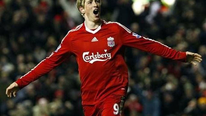 Fernando Torres v dresu Liverpoolu.