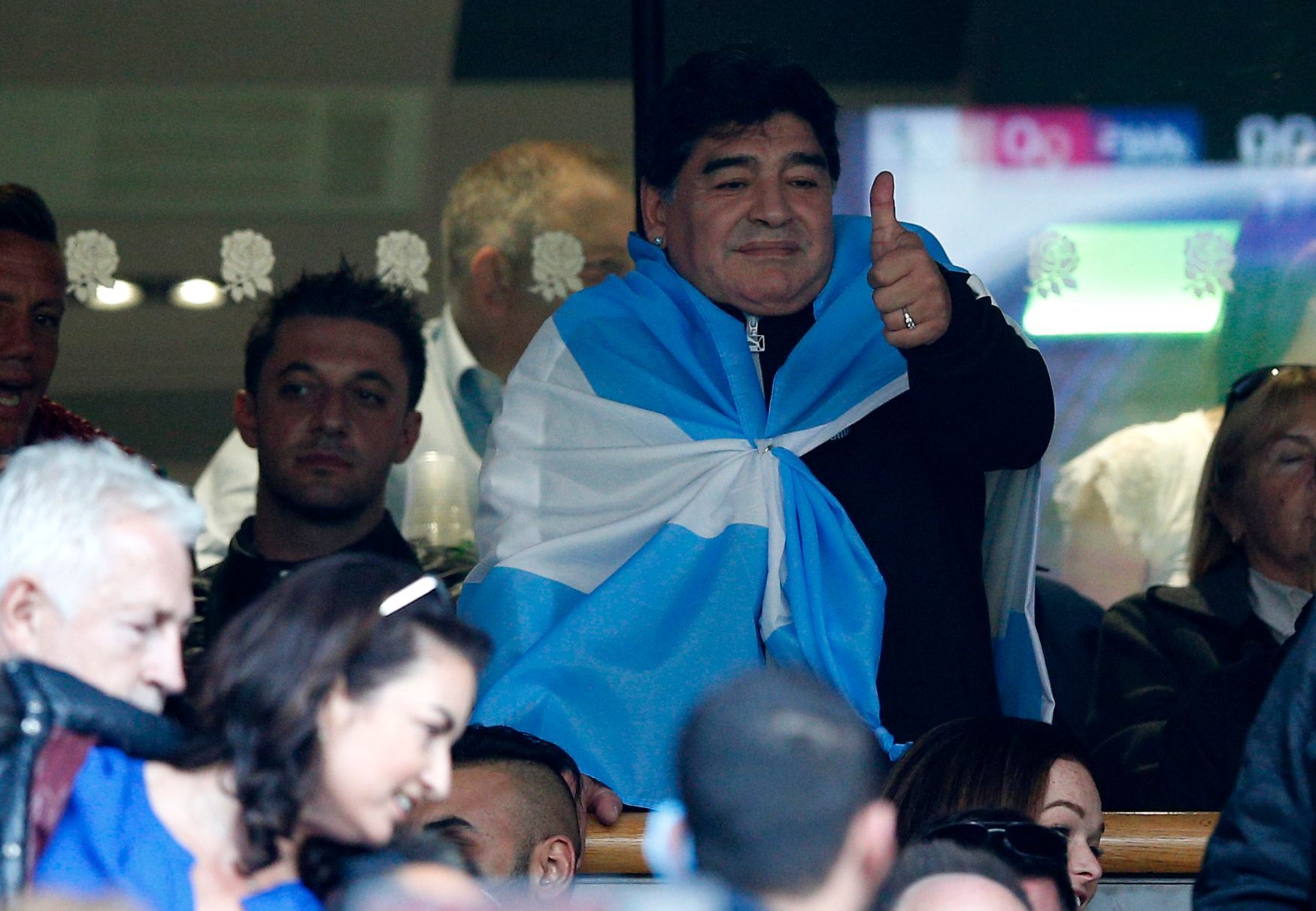 MS 2015, semifinále Austrálie - Argentina: Diego Maradona