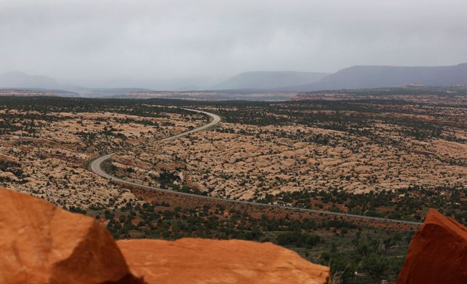 Highway 95 runs through Bears Ears National Monument in the Four Corners region, in Utah.