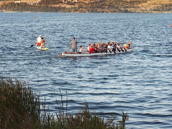 Jezero Most. Rekreační zóna, která vznikla na místě bývalého hnědouhelného dolu