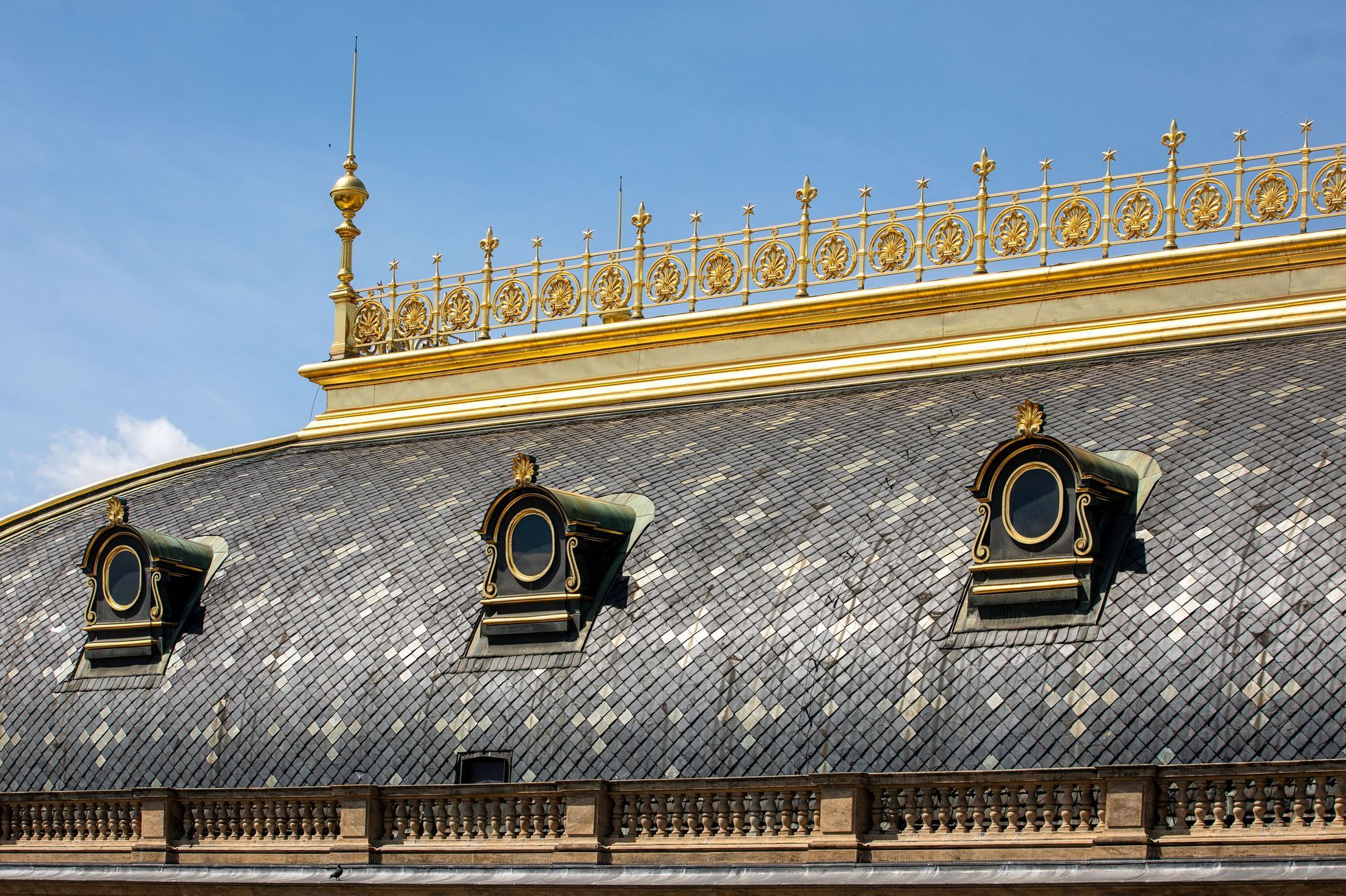 Praha, panorama, Pražský hrad, pohled ze střech, Praha z výšky