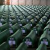 Pohřeb obětí masakru ve Srebrenici