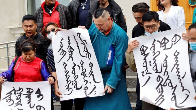 Podporu mongolské menšině v Číně vyjádřili i lidé v hlavním městě Mongolska.