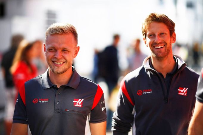 F1 2017: Kevin Magnussen a Romain Grosjean, Haas