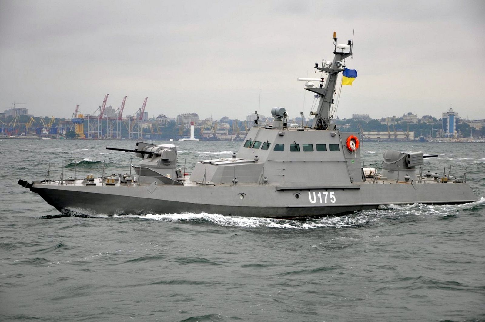 Rusové zadrželi loď ukrajinské pobřežní stráže Berďjansk (archivní foto).