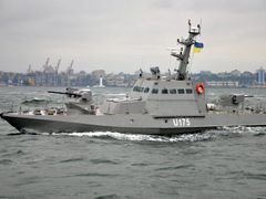 Rusové zadrželi loď ukrajinské pobřežní stráže Berďjansk (archivní foto).