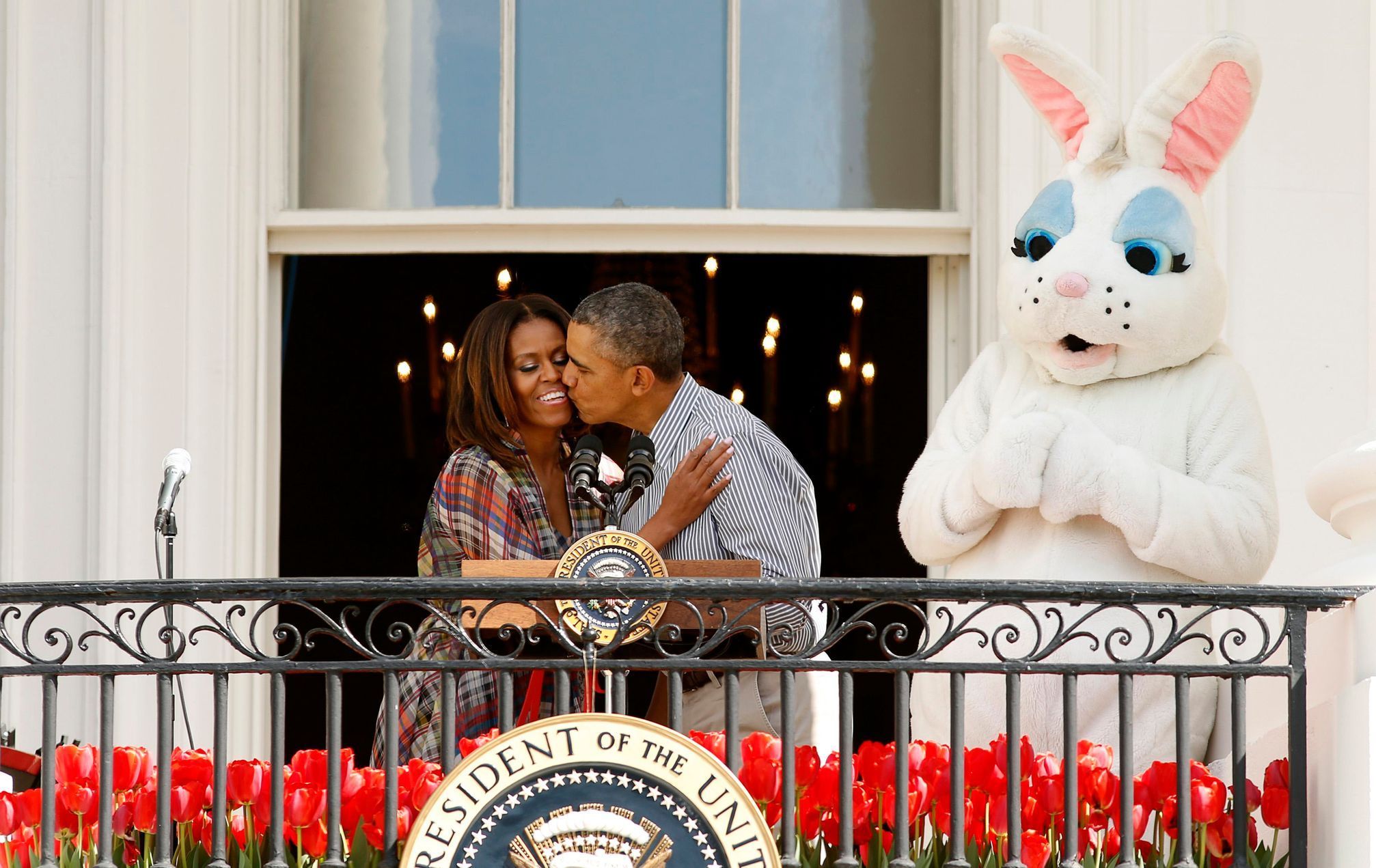 Velikonoce 2014 - Prezident Obama se svou ženou ve Washingtonu
