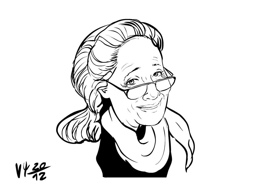 prezident kresba fischerová