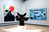 Snímek z výstavy děl Joana Miróa v pařížském Grand Palais.