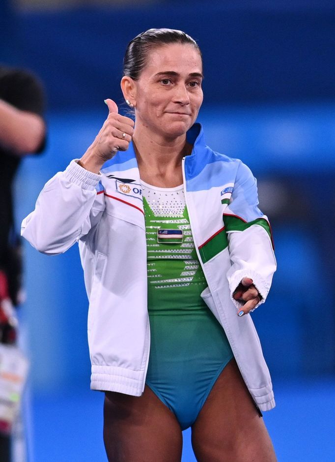 Oksana Čusovitinová na olympiádě v Tokiu