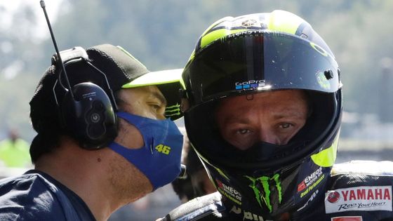 Valentino Rossi při Grand Prix České republiky třídy MotoGP v Brně 2020