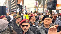 Srbsko, protest, NATO, stavba