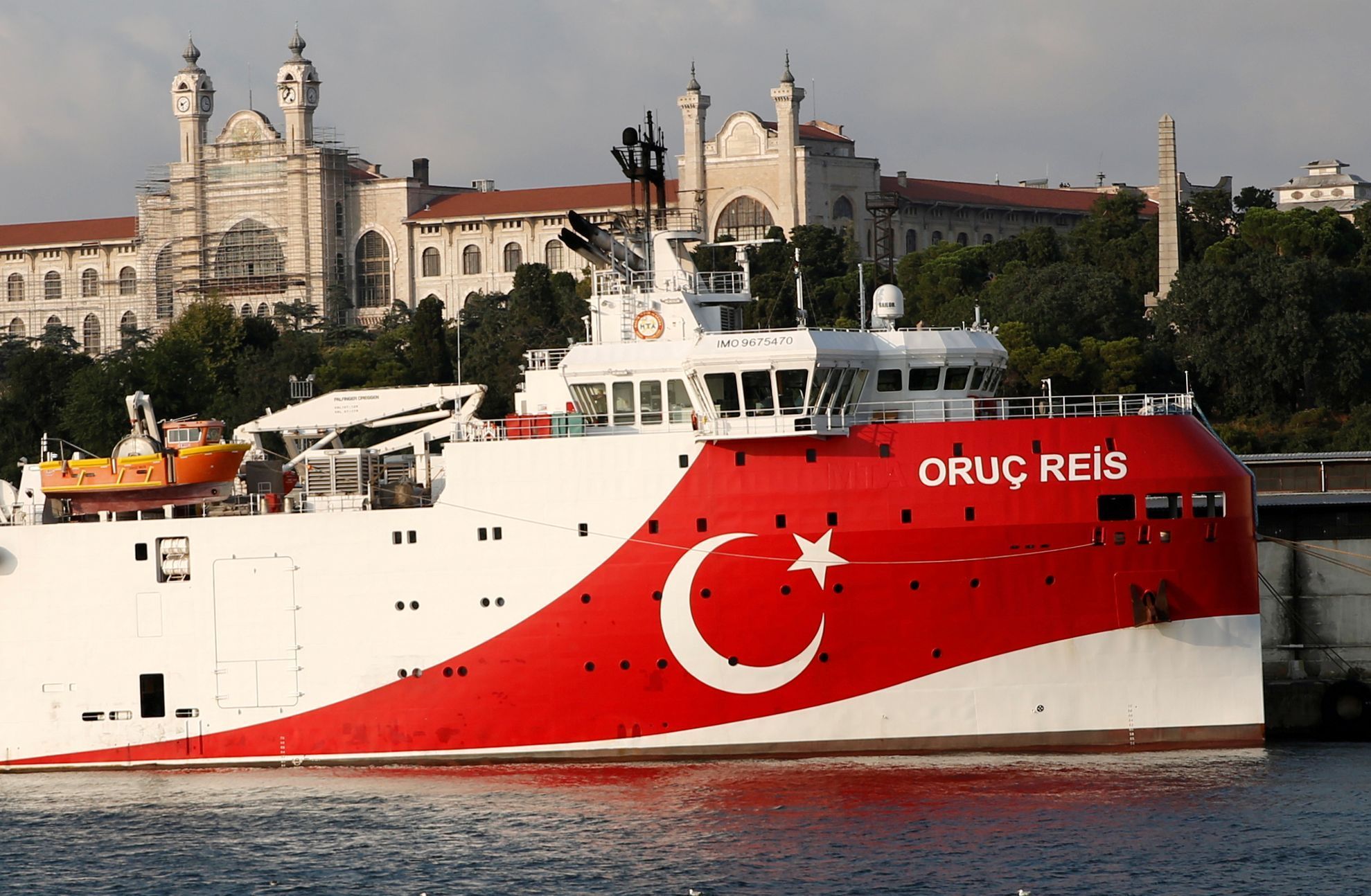 loď, Oruç Reis, Turecko, plyn, středozemní moře, Řecko