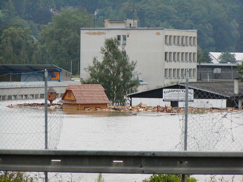Foto: Tak před 10 lety vypadaly povodně v Písku - !!!Nepoužívat fotografie v článcích!!!