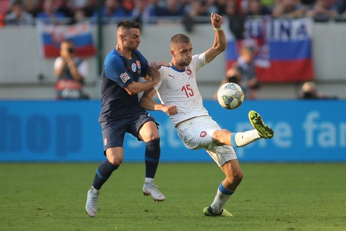 fotbal, Liga národů 2018/2019, Slovensko - Česko, Tomáš Souček